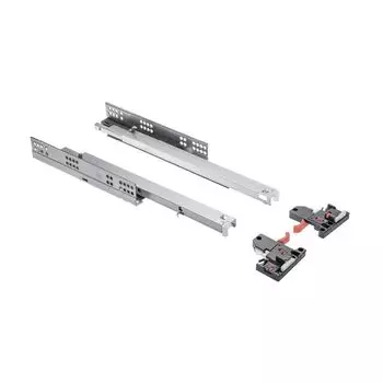 Направляющие скрытого монтажа MODERN SLIDE L-550 с 3D регулировкой полного выдвижения для деревянных ящиков с доводчиком