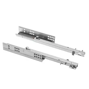 Направляющие скрытого монтажа MODERN SLIDE неполного 3/4 выдвижения L-500 для деревянных ящиков с доводчиком без крепления к фасаду