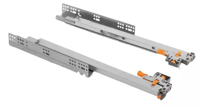 Направляющие скрытого монтажа Soft Move L-500мм, полного выдвижения 2 в 1, регулировка 3D, синхронизация