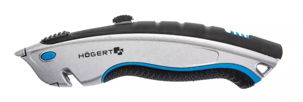 Нож с выдвижным трапециевидным лезвием