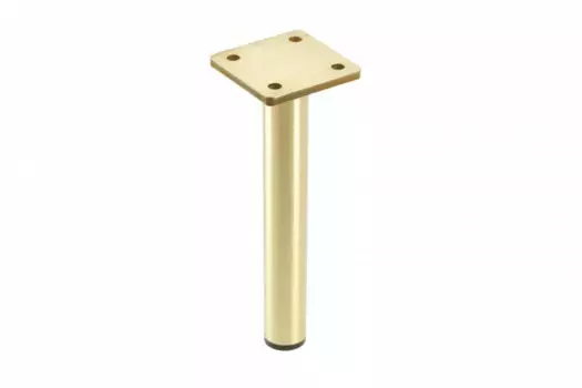 Ножка мебельная RONDA Simple h-180мм, брашированное золото