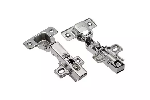 Петля GTV HC 09 накладная самозакрывающаяся с ответной планкой H-0 ЭКОНОМ, без еврошурупа