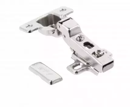 Петля полунакладная GTV ZP-COCA8450-BE-F клиповая без пружины, с ответной планкой H-0 45мм ЭКОНОМ, без еврошурупа