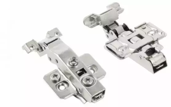 Петля SILENTO PRO ZM-HCSLRALU09-3DBEO накладная для алюминиевых рамок самозакрывающаяся с клипом с ответной планкой H-0 , без еврошурупа