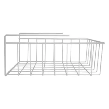 Подвесная полка-органайзер 400х260х140, белая