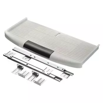 Полка для клавиатуры серая