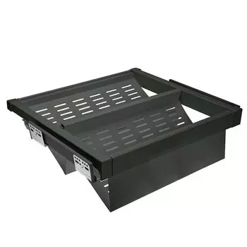 Полка для обуви перфорированная ELITE WG-POBUWM80-60 графит, в модуль 800 мм