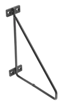 Полкодержатель BAR, 200x160 мм, черный матовый
