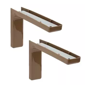 Полкодержатель L- 120мм коричневые (комплект 2 шт)