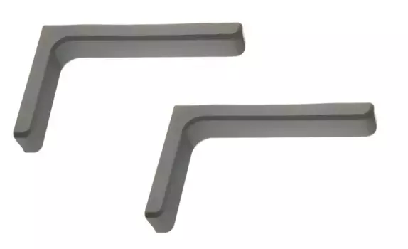 Полкодержатель L- 180мм серые (комплект 2 шт)
