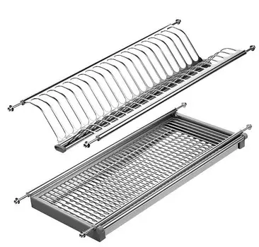 Сушилка для посуды с поддоном 560 мм, нержавеющая сталь (LE 600) ЛАЙТ