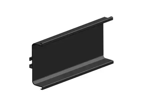 Профиль фальш-ручка 4466 горизонтальный C-образный ЧЕРНЫЙ L-4050 мм