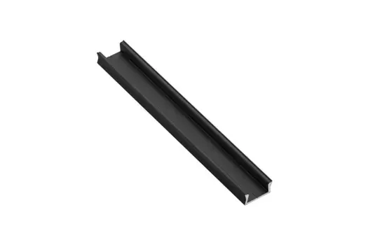 Профиль накладной PA-GLAXMNK3M-AL 14*7*3000 алюминиевый для светодиодной ленты MINI, чёрный матовый