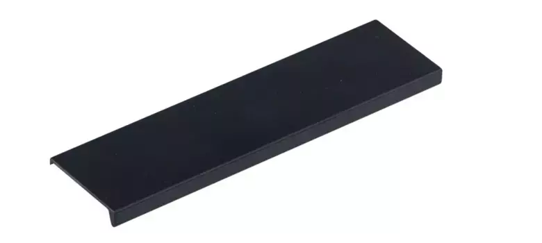 Ручка мебельная алюминиевая HEXI 160мм/190мм, черный матовый