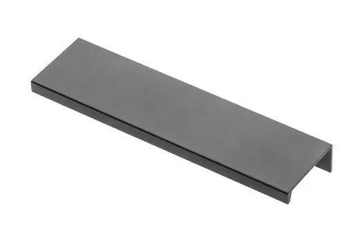 Ручка мебельная алюминиевая HEXI 192мм/225мм, черный матовый