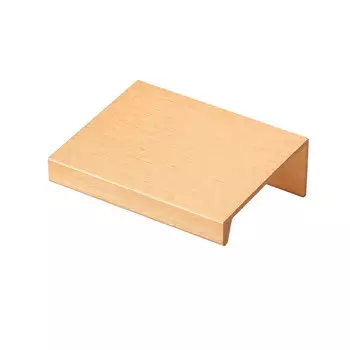 Ручка мебельная алюминиевая HEXI 32мм/50мм, брашированное золото