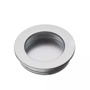 Ручка врезная круглая D-40 мм. UZ В224 матовый хром