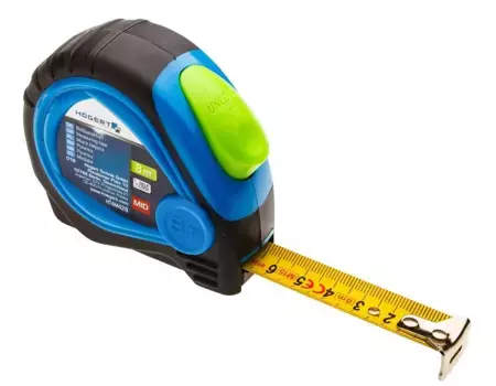 Рулетка 8м х 25мм, MID, с магнитом