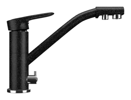 Смеситель для кухни Ulgran U-010-308, черный