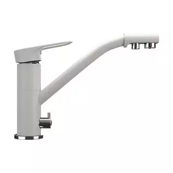 Смеситель для кухни Ulgran U-010-331, белый