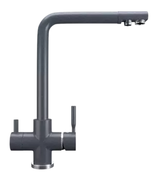 Смеситель для кухни Ulgran U-016-343, антрацит