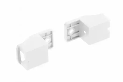 Соединитель задней стенки для рейлингов Модерн Бокс PRO, белый (2 шт)