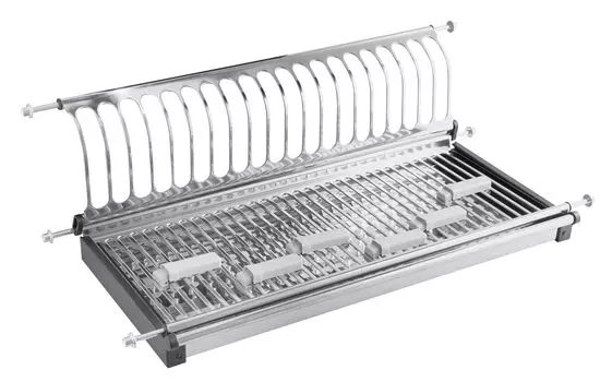 Сушилка для посуды одноуровневая, в шкаф 280x565x187 инокс