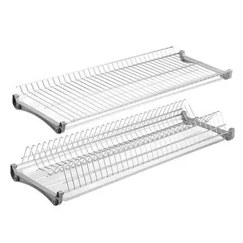 Сушилка для посуды - "ВАРИАНТ 3" L-800 мм хром, для плиты 16-18 мм