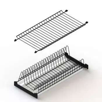 Сушилка для посуды в модуль 800 мм с поддоном, черный (вариант 2)