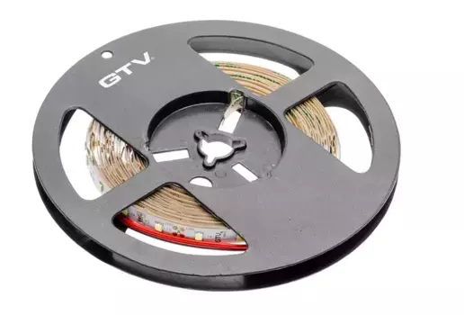 Светодиодная лента GTV 2835, 120 д/м, 10W, 12V, IP20, CCT, FLASH, 8мм, открытая