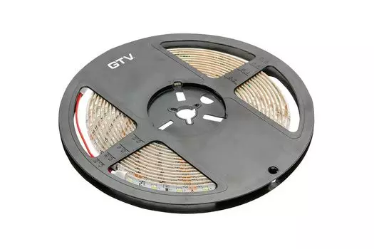 Светодиодная лента GTV 2835, 120 д/м, 10W, 12V, IP20, холодный белый, FLASH, 5мм, открытая