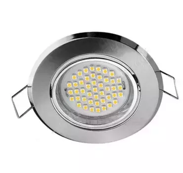 Точечный встраиваемый светодиодный светильник Santiago 3W, 220V,инокс, холодный белый