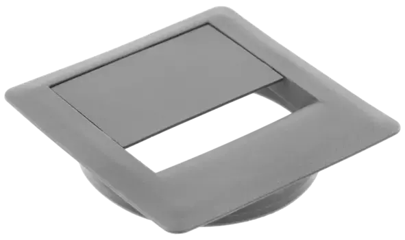 Заглушка кабель-канала 80х80 пластик, антрацит