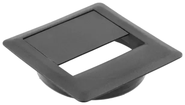 Заглушка кабель-канала 80х80 пластик, черная