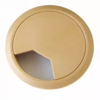 Заглушка кабель-канала пластик бежевая (крем)