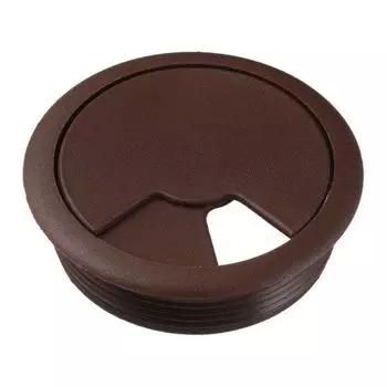 Заглушка кабель-канала пластик коричневая