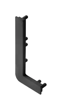 Заглушка открытая для L-профиля VELLO левая, черная