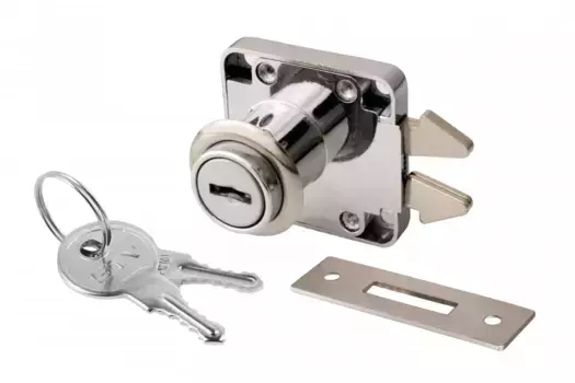 Замок мебельный №202 для жалюзи, металлический ключ