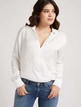 Блузка Из Смесового Шелкового Атласа