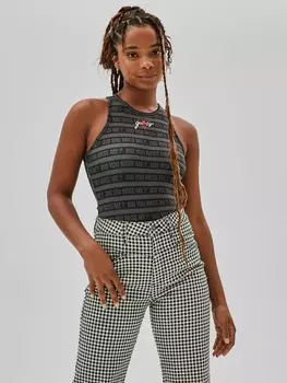 Боди Без Рукава С Логотипом Спереди