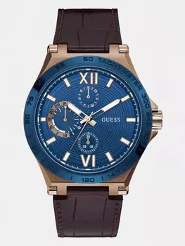 Часы Аналоговые С Кожаным Ремешком