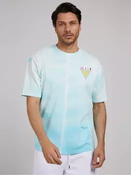 Футболка Расцветки «Тай-Дай» С Логотипом С Флагами