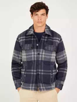 Клетчатая Рубашка Из Смесовой Ткани С Шерстью