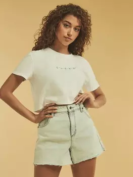 Короткая Футболка С Логотипом