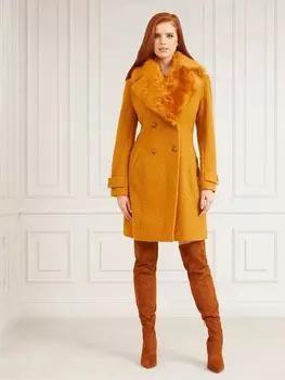 Пальто «Marciano» С Отделкой Из Искусственного Меха