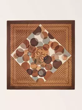 Шелковый Платок Геометрический Узор