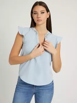 Топ С Отделкой Из Стразов