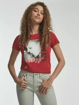 Укороченный Топ Акцентный Принт