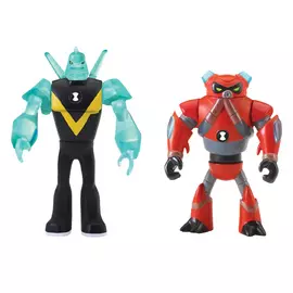 Ben 10 Набор из 2 разборных фигурок и ключа (Алмаз и Водохлёст)