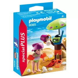 Конструктор Playmobil Экстра-набор: Дети на пляже